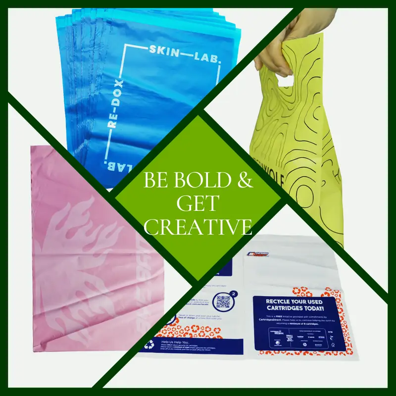 Zero Pack branded bold custom compostable packaging